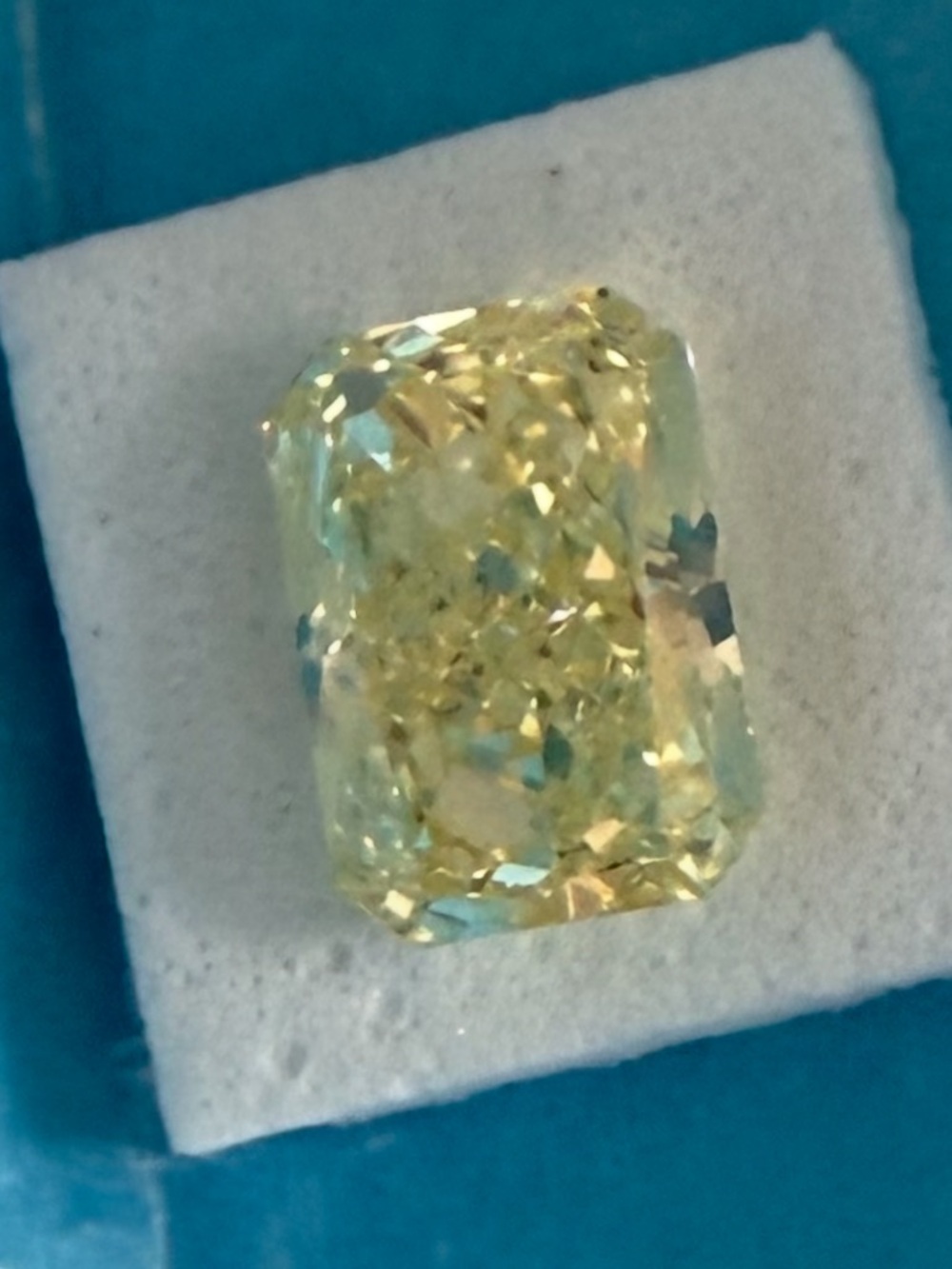 Radiant Yellow Cushion Cut Real Lab Diamond